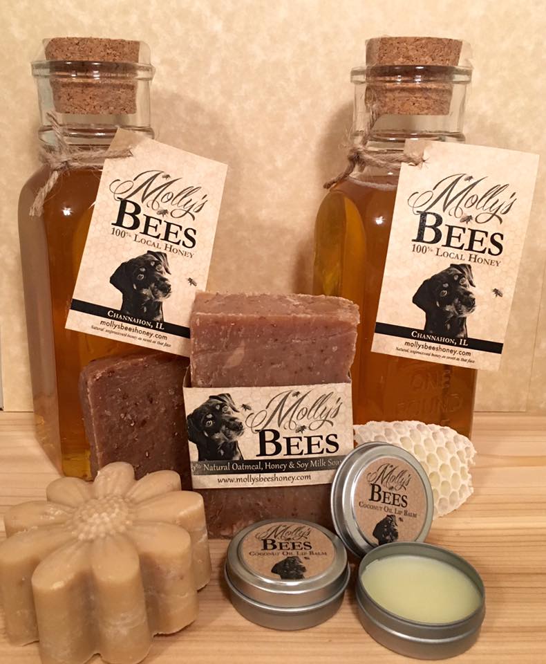 Molly's Bees Honey, soap and Lip Balm